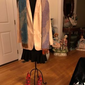 EXCELLENT CONDITION NASTY GAL PINK METALLIC BLAZER